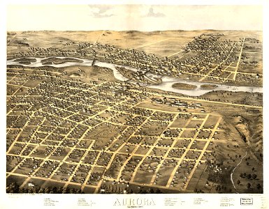 Aurora, Illinois 1867. LOC 73693341