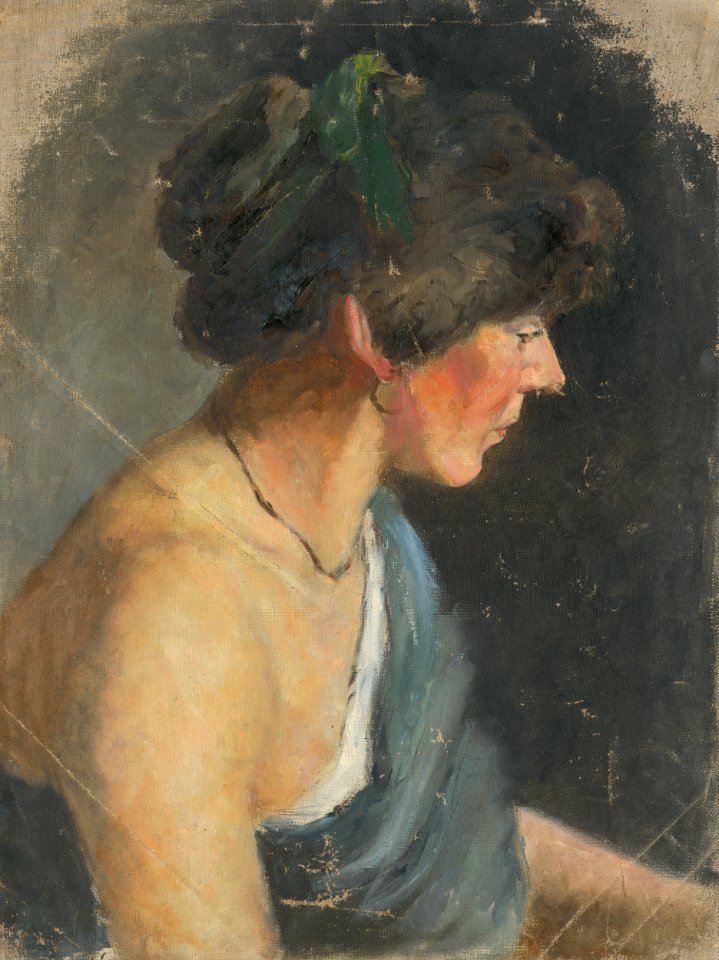 Aurel Ballo - Žena v zelenom - O 420 - Slovak National Gallery