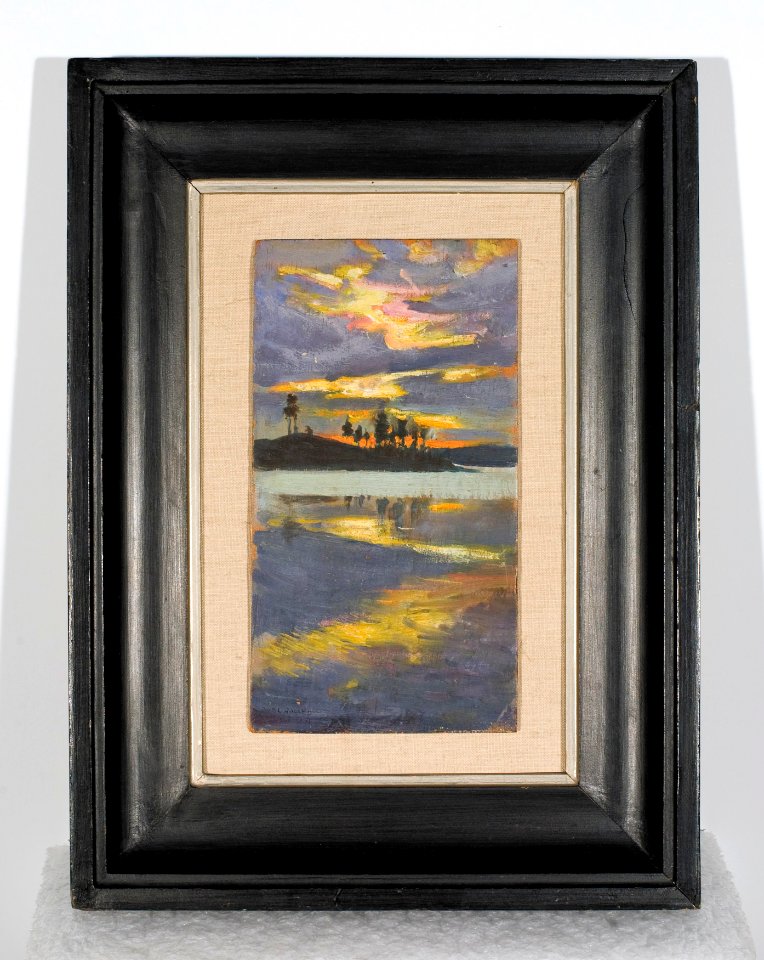 Auringonlasku Visuvedella