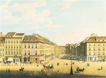 Aussicht aus dem Königlichen Schloss nach der Breiten Straße-C77