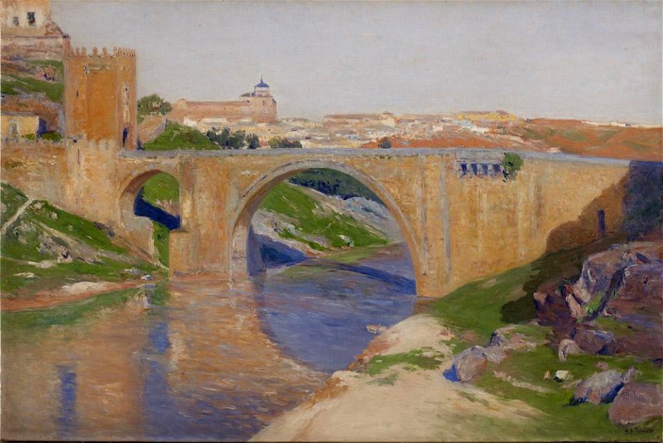 Aureliano de Beruete y Moret - The Bridge of Alcántara, Toledo - A300 - Hispanic Society of America