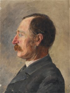 Aurel Ballo - Štúdia hlavy muža v profile - O 415 - Slovak National Gallery