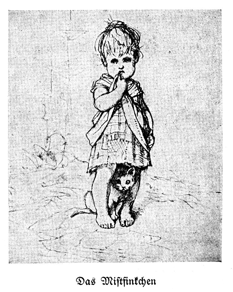 Aus Hendschel’s Skizzenbuch Das Mistfinkchen dgE