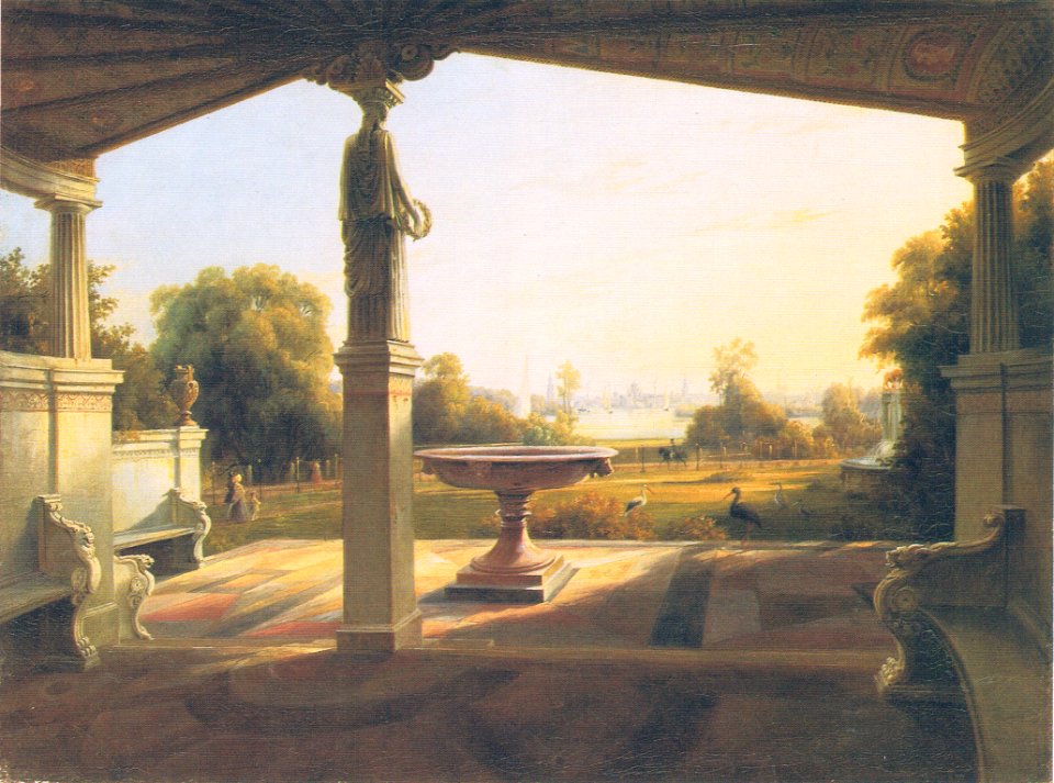 Aussicht vom Schloss Glienicke nach Potsdam-C141