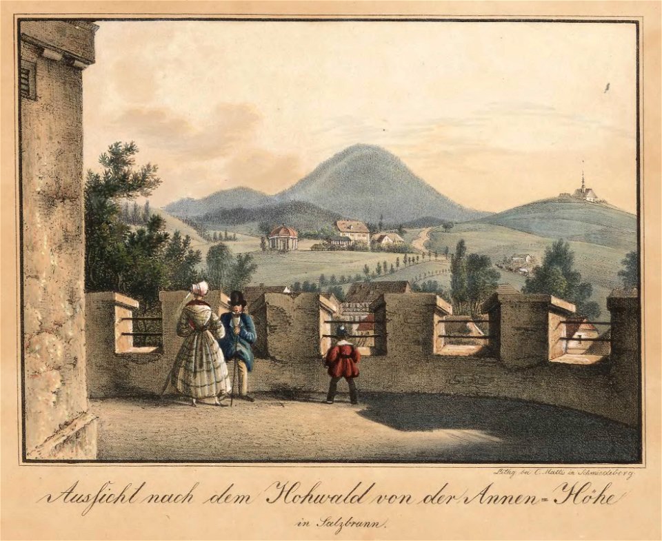 Aussicht nach dem Hohwald von der Annen-Höhe in Salzbrunn Carl Theodor Mattis