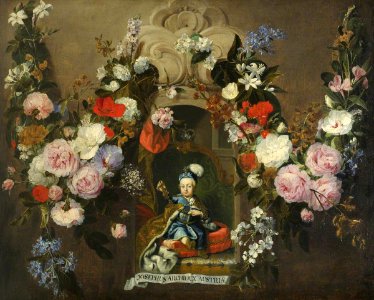 Austrian School - Joseph II (1741–1790), Future King of Hungary and Holy Roman Emperor, as a Child in a Floral Setting - 207833 - National Trust