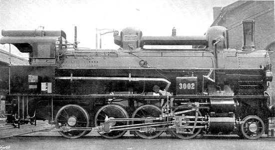 Austrian Southern Railway Golsdorf compound 2-8-0 locomotive, 3002 (Howden, Boys' Book of Locomotives, 1907)