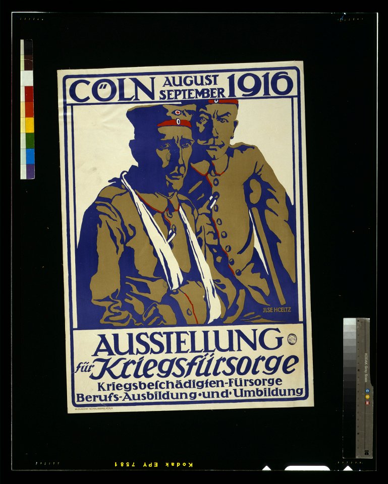 Ausstellung für Kriegsfürsorge, Cöln, August-September 1916; Kriegsbeschädigten-fürsorge, Berufs-Ausbildung und Umbildung - Ilse Hoeltz. LCCN2004665955