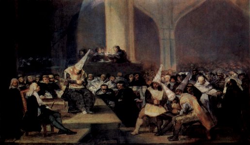 Auto de fe de la Inquisición por Goya
