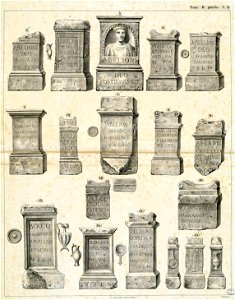 Autels votifs (Atlas des Monuments mythologiques t. II, pl. 1. 2.) - Fonds Ancely - B315556101 A DUMEGE 035