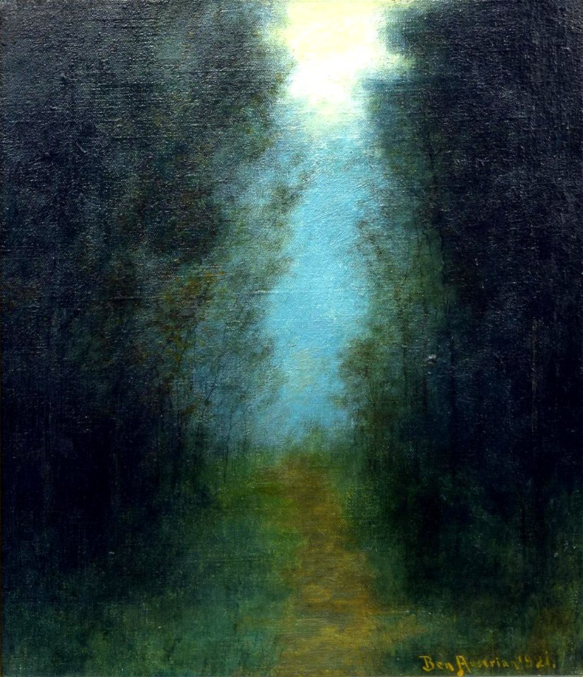 Ben Austrian - Landscape - Woodland Scene - 1974.22.1 - Reading Public Museum