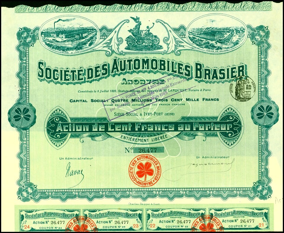 Automobiles Brasier S.A. 1899