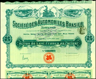Automobiles Brasier S.A. 1899