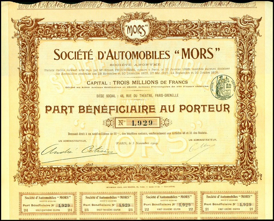 Automobiles Mors 1909