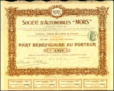 Automobiles Mors 1909