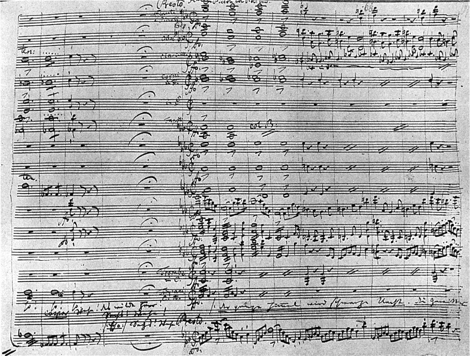 Autograph score of part of Act2 (Wolf's Glen) of 'Der Freischütz' - NGO4p1116