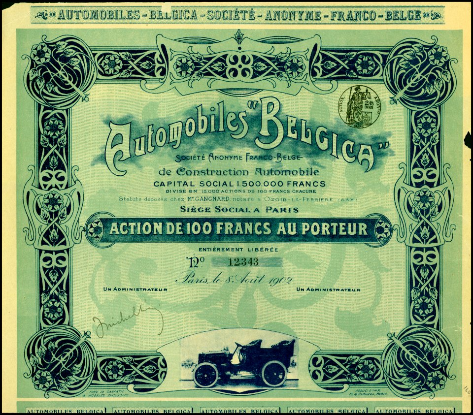 Automobiles Belgica 1902