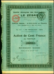 Automobiles Le Zebre 1919