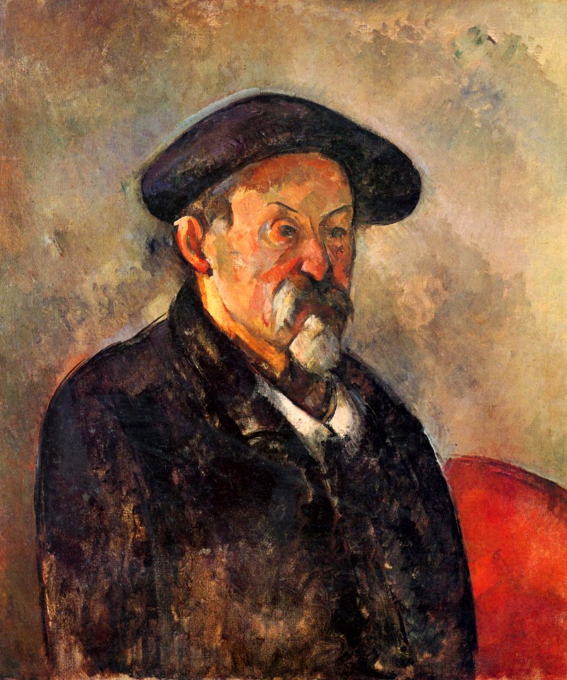 Autoportrait au béret, par Paul Cézanne