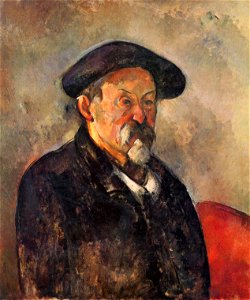 Autoportrait au béret, par Paul Cézanne