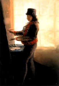 Autorretrato en el taller, Francisco de Goya