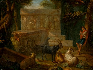 Autor kópie neznámy - Shepherd near Antique Relief - O 4610 - Slovak National Gallery