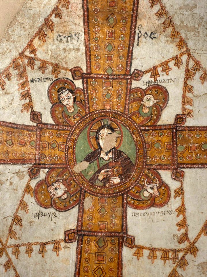 Autor nieznany, Maiestas Crucis. Malowidło ścienne