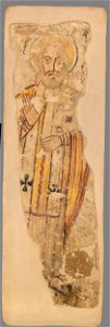 Autor nieznany, niezidentyfikowany święty arcybiskup. Malowidło ścienne
