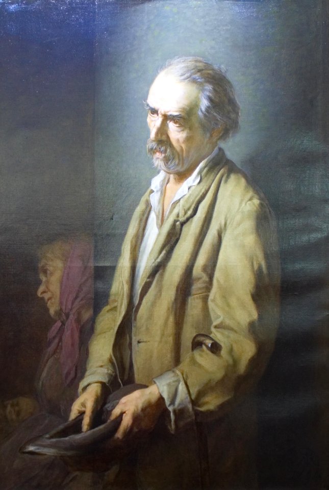 Autoritratto in veste di mendicante - Michelangelo Pittatore