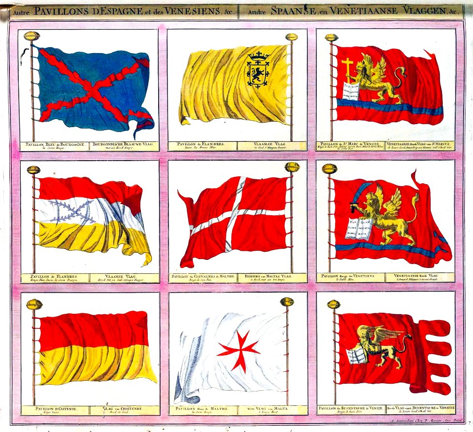 Autre pavillons d'Espagne et des Venesiens, etc.