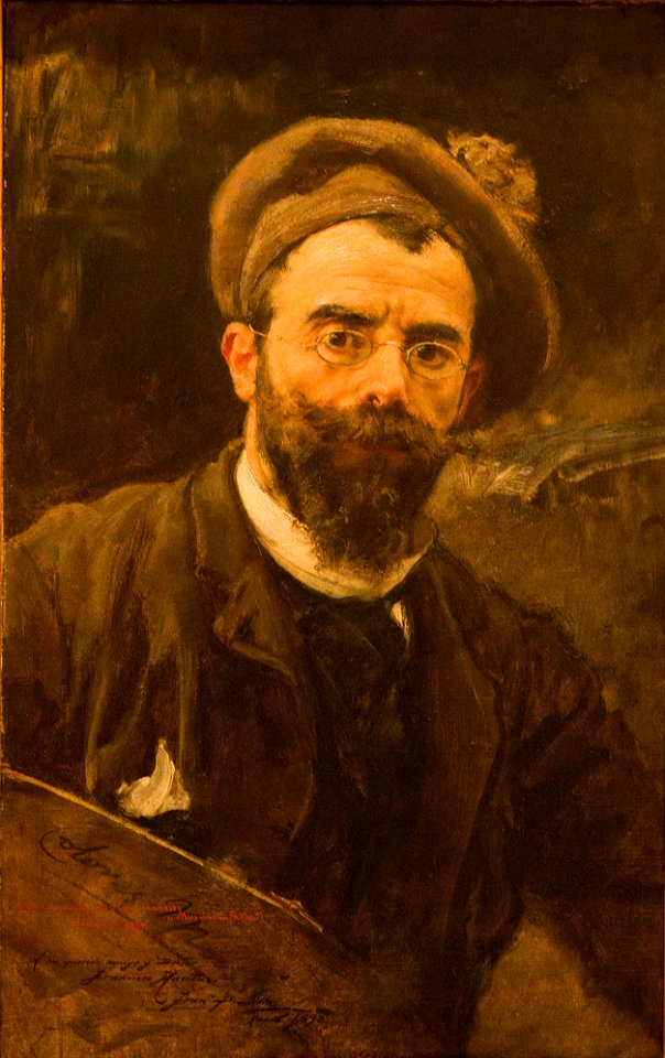 Autorretrato de Francisco Pradilla 1887