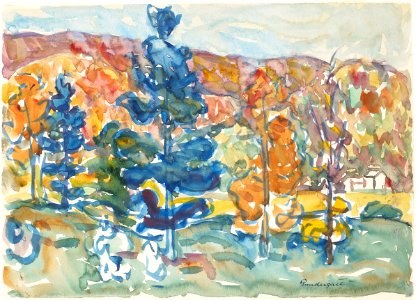 Autumn by Maurice Brazil Prendergast at Birmingham Museum of Art
