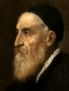 Autorretrato de Tiziano (detalle)