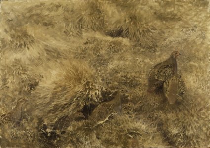 Autumn Landscape with Partridges (Bruno Liljefors) - Nationalmuseum - 23794