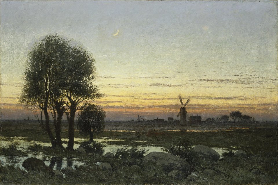 Autumn Landscape in the Glow of Sunset (Per Ekström) - Nationalmuseum - 21817