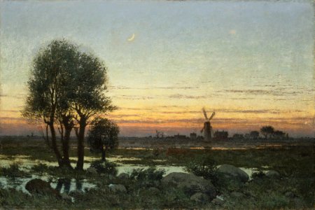 Autumn Landscape in the Glow of Sunset (Per Ekström) - Nationalmuseum - 21817