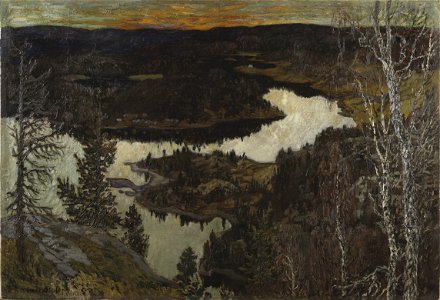 Autumn, Nordingrå (Helmer Osslund) - Nationalmuseum - 23414