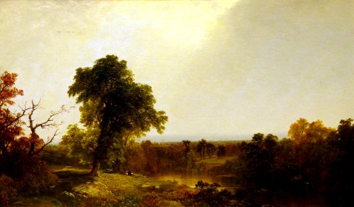 Autumnal River Landscape by John Frederick Kensett