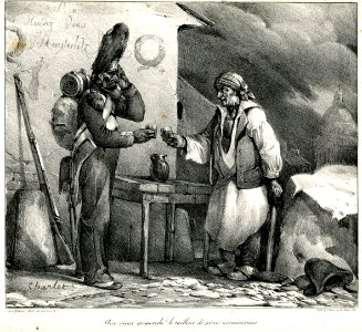 Aux vieux grognards! le tailleur de pierre reconnaissant (BM 1855,0414.158)
