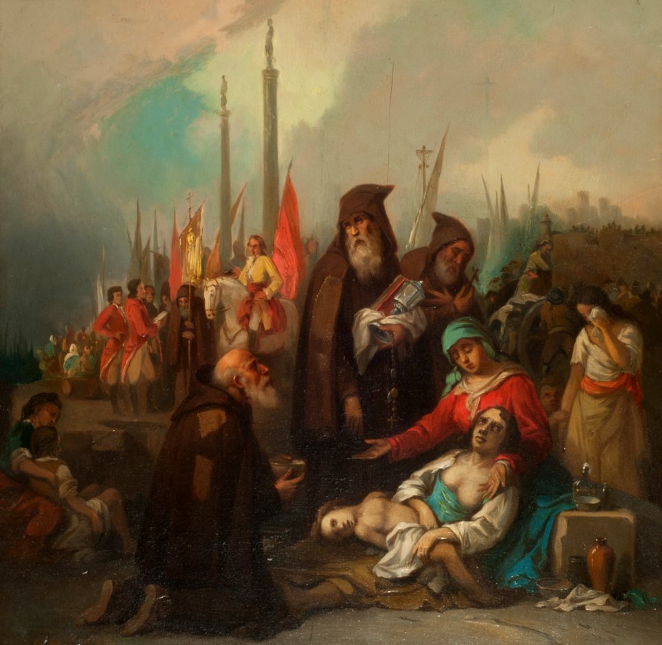 Auxilio a unos apestados - Federico Madrazo