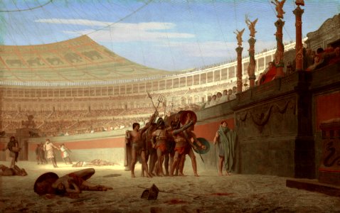 Ave Caesar! Morituri te salutant, by Jean-Léon Gérôme