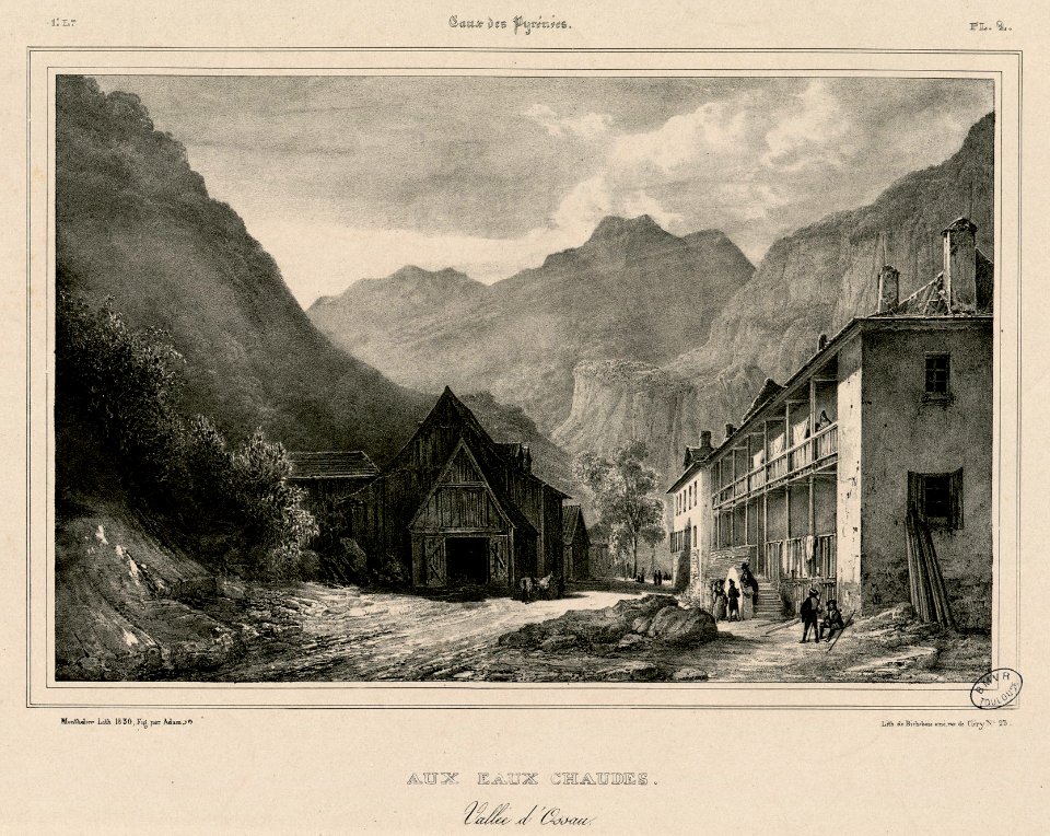 Aux Eaux Chaudes - Vallée d'Ossau - Fonds Ancely - B315556101 A MONTHELIER 1 2 003