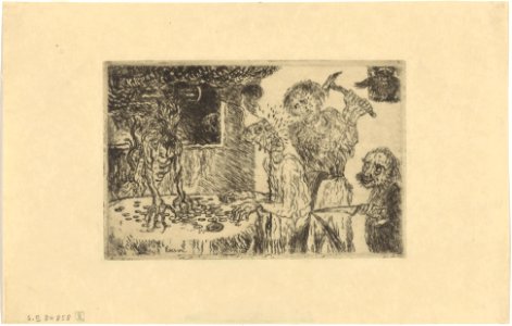 Avarice, print by James Ensor, 1904, Prints Department, Royal Library of Belgium, Imp. II 84858-5