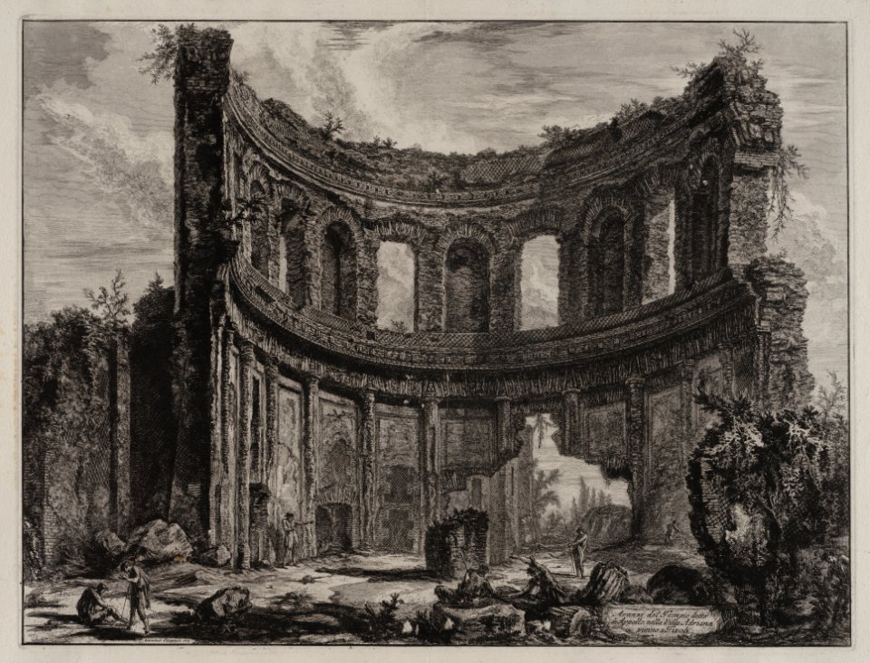 Avanzi del Tempio detto di Apollo nella villa Adriana vicino a Tivoli, objectnr A 18697