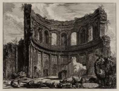 Avanzi del Tempio detto di Apollo nella villa Adriana vicino a Tivoli, objectnr A 18697