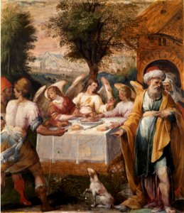 Avanzino Nucci - Abraham and the three Angels