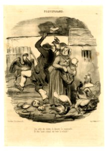 Aux petits des oisons ils donnent la mangeaille... (To the goslings' young they give food....) (BM 1907,0330.23)