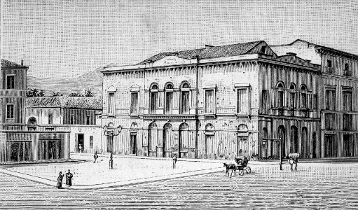 Avellino – Teatro Comunale (xilografia)