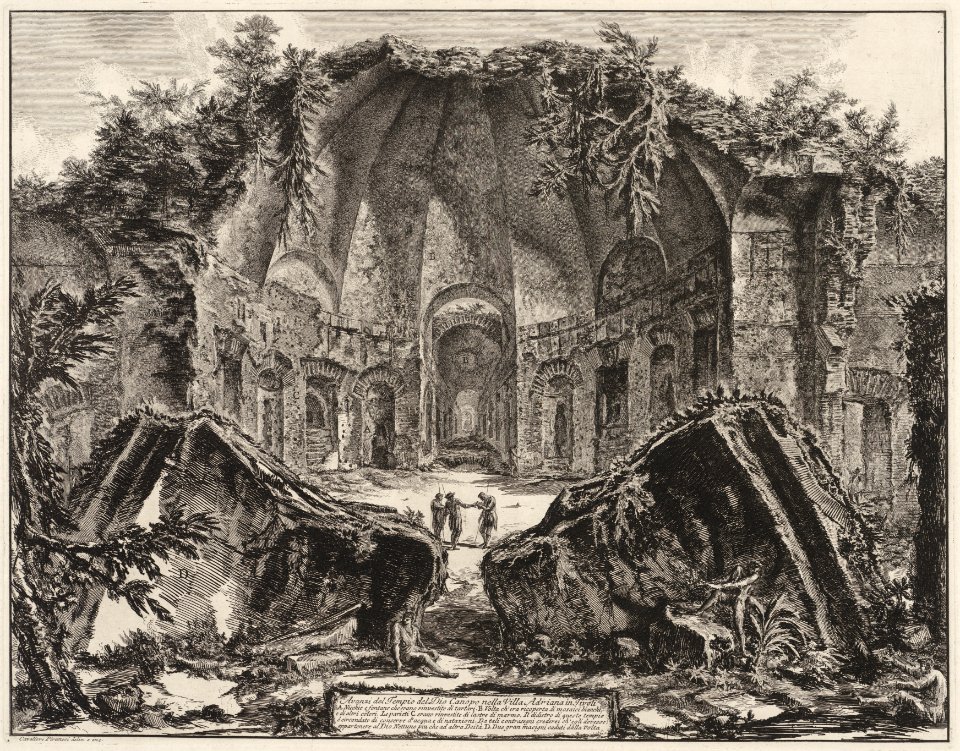 Avanzi del Tempio del Dio Canopo nella Villa Adriana in Tivoli, objectnr A 18674