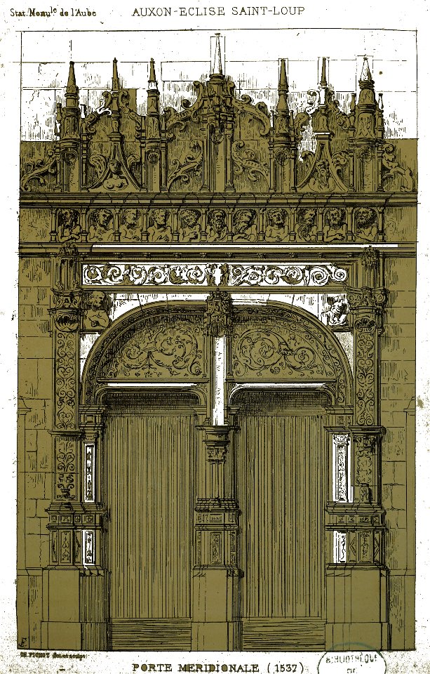 Auxon porte de l'église 01032